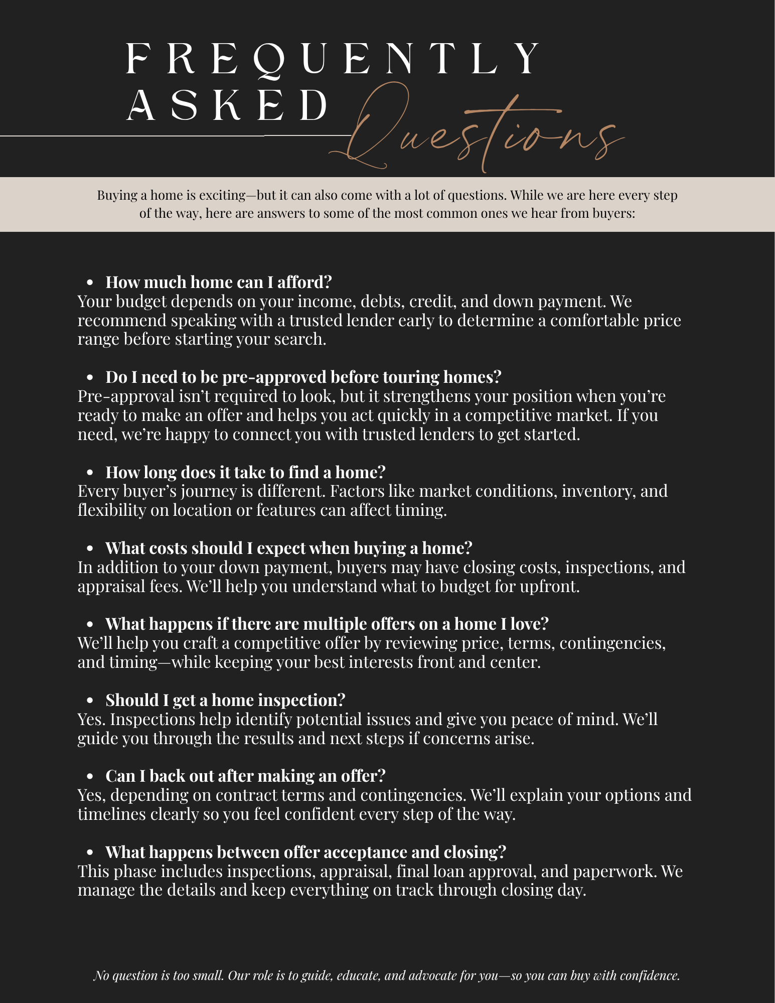 Home Buyer Guide 14 pages (8.5 × 11in)